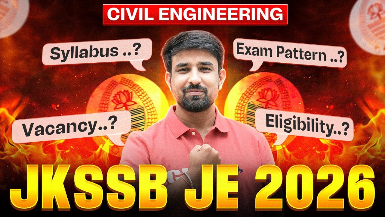 JKSSB JE 2026 | CIVIL ENGINEERING | COMPLETE ROADMAP | #jkssbje #civilengineering #
