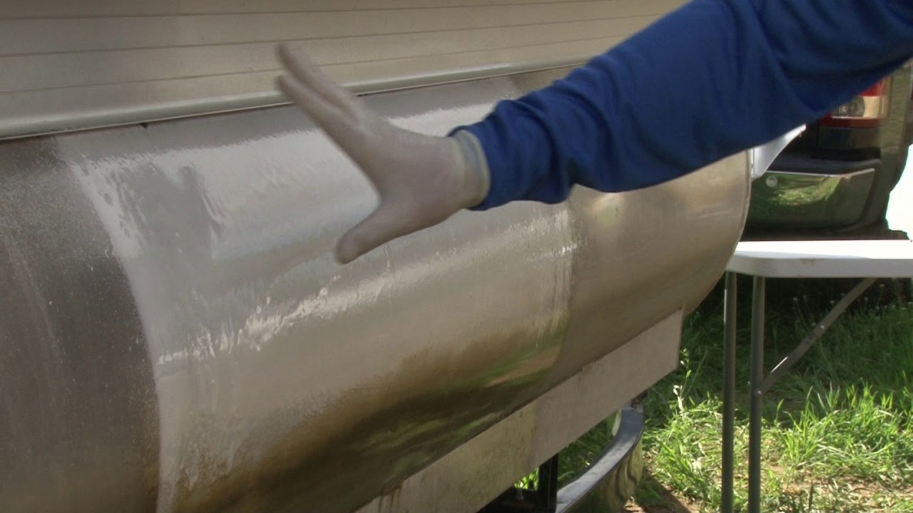 Using Toon-brite, Aluminum Cleaner