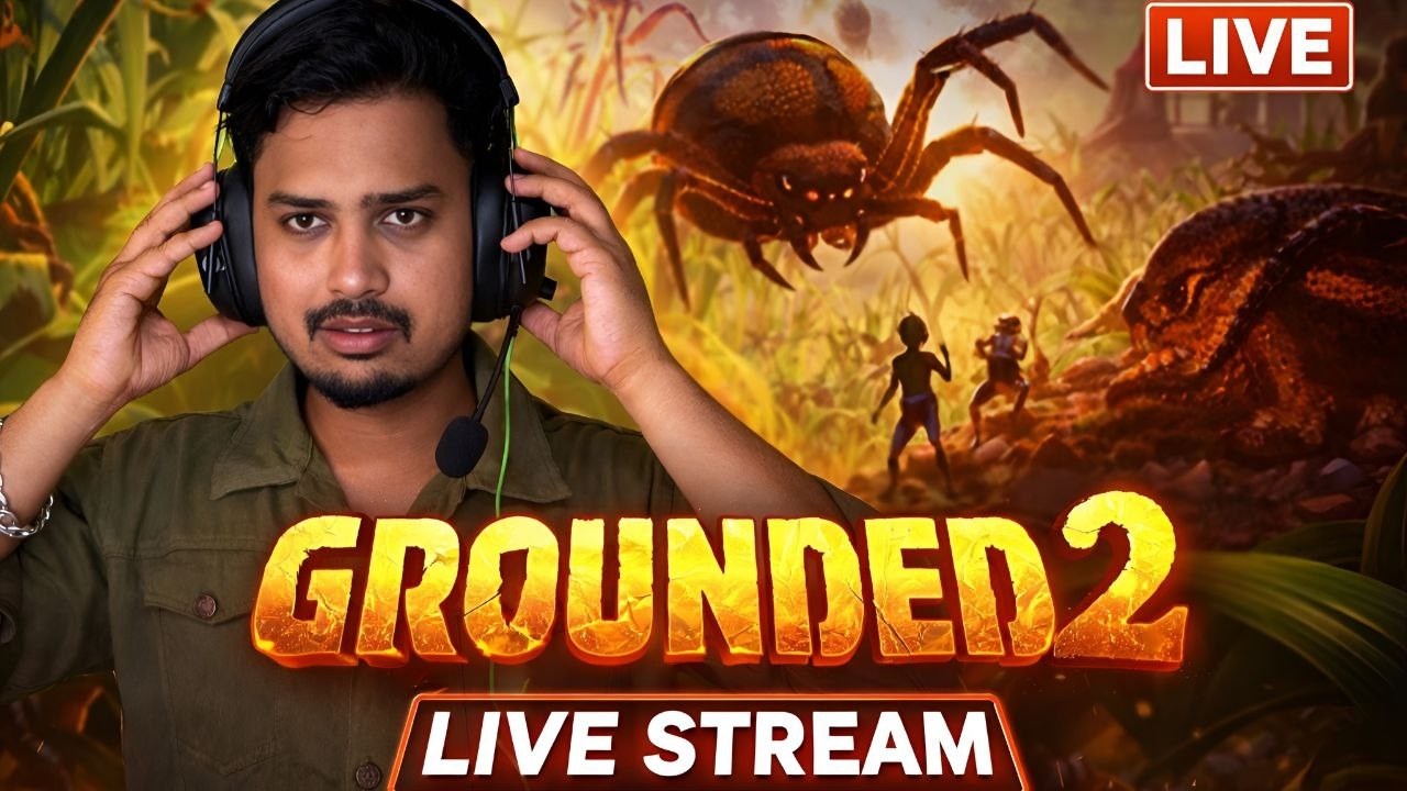 Grounded 2 LIVE 🔴 | Surviving the Backyard Again 😱 | Co-Op Gameplay | 