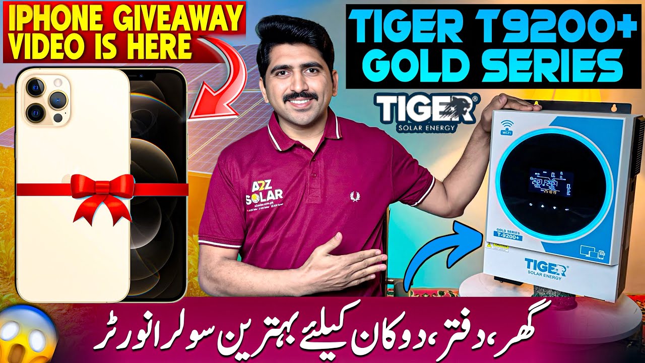 Tiger T-9200+ Gold Series 6kW Hybrid Solar Inverter Full Review | 7 Years Warranty | 9200W PV