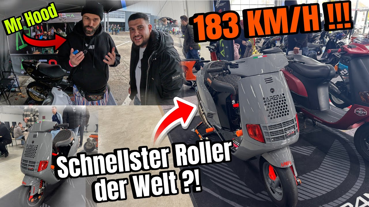 183 KM/H! Der schnellste Roller der Welt ?! Interview mit Arena Design & MrHood von Scooter Attack !