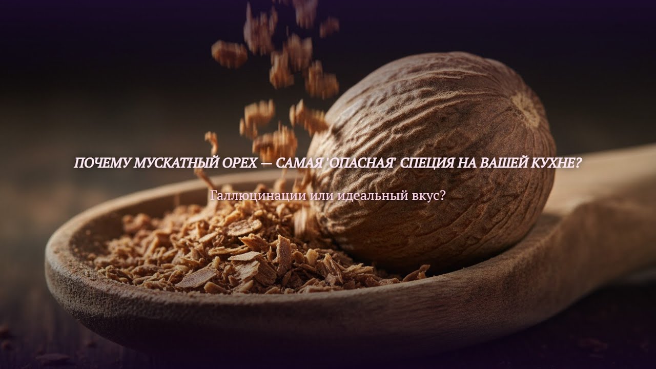 Почему Мускатный орех — самая 'опасная' специя на вашей кухне?