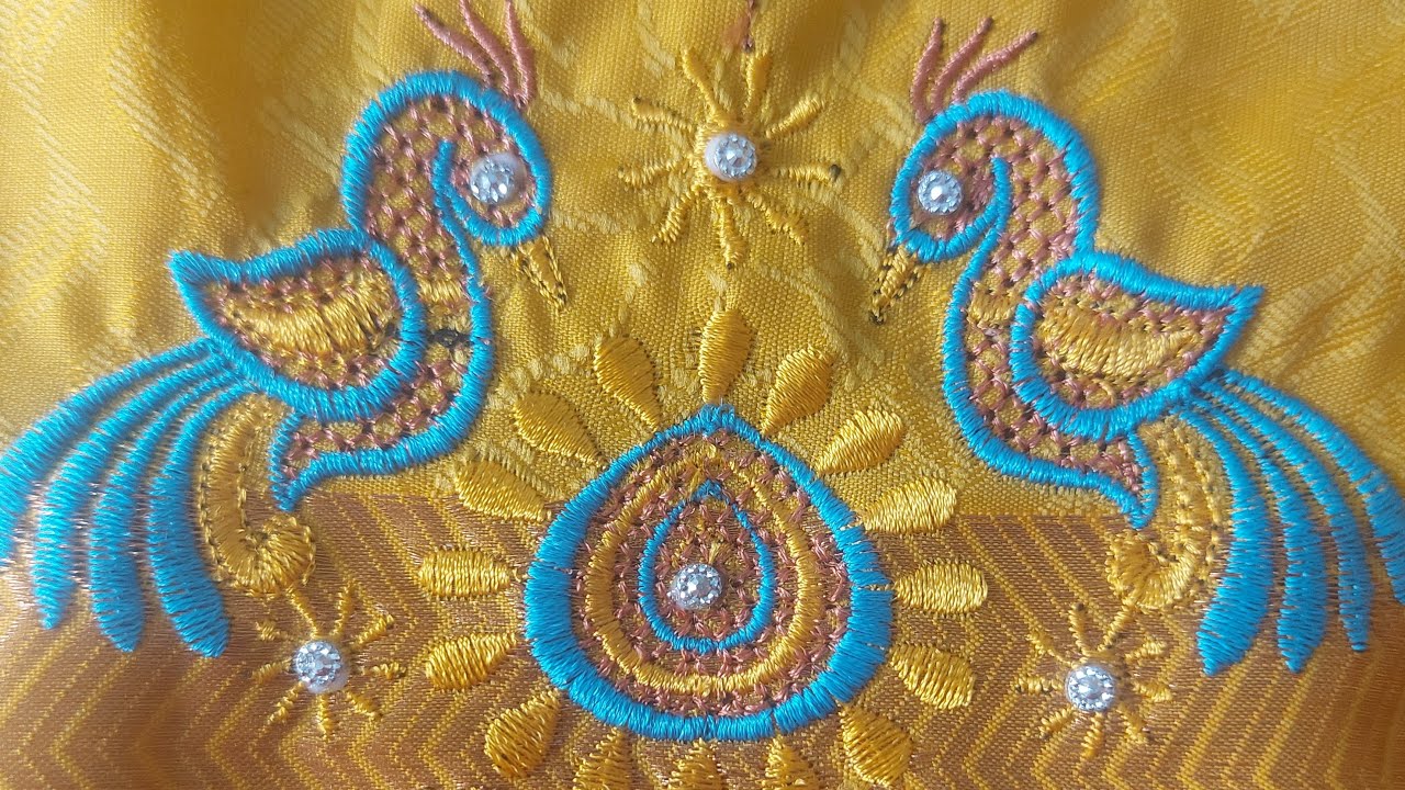 Annai Trends Manapparai  is live embroidery blouse design #live #embroidery #Manapparai #viral
