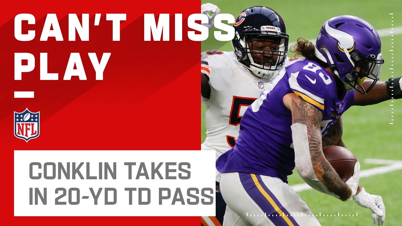 Tyler Conklin Cannot Be Tackled on 20-Yd TD!