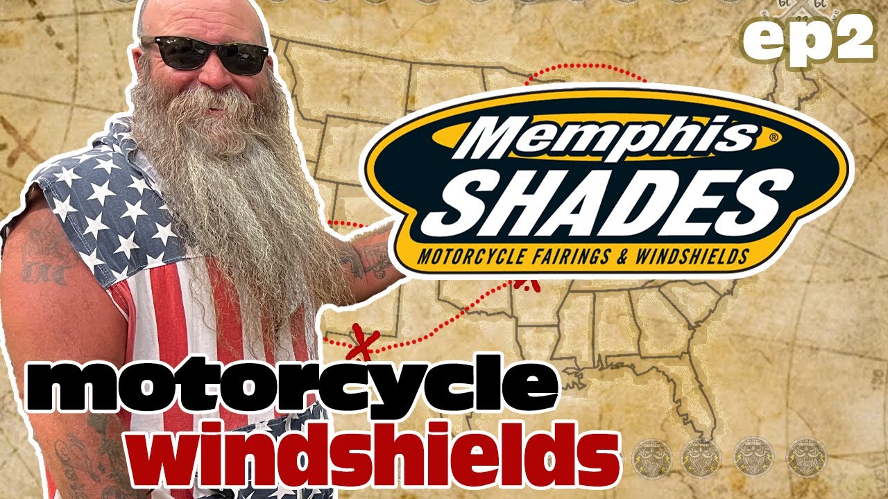 Motorcycle windshields | Memphis Shades INSIDE look | Long Distance Motorcycle Ride