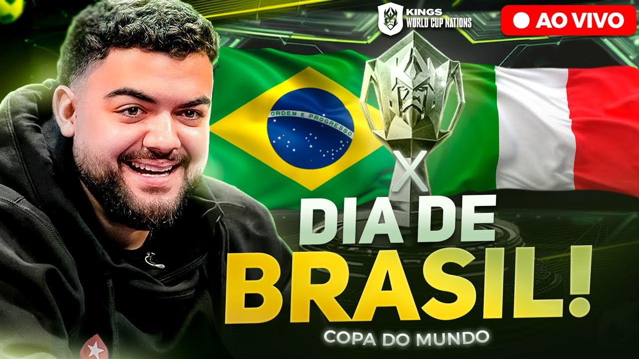 KINGS WORLD CUP NATIONS | QUARTAS DE FINAIS - BRASIL X IT&Aacute;LIA | AO VIVO E COM IMAGENS