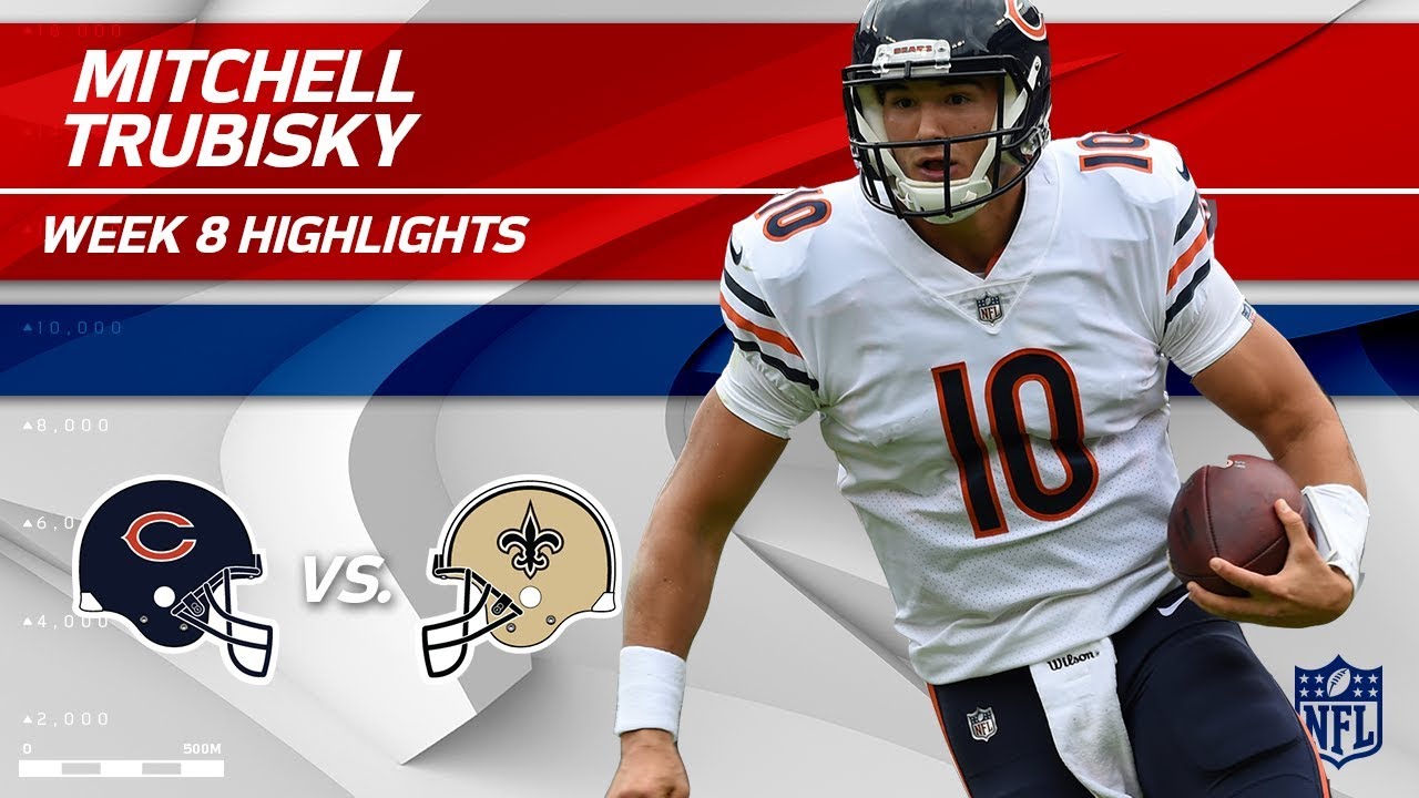 Mitchell Trubisky Highlights | Bears vs. Saints | Wk 8 Player Highlights