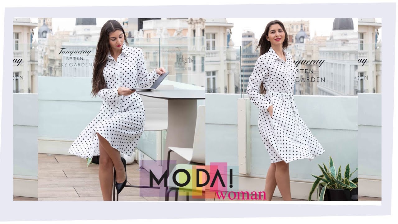 N&auml;hanleitung: Gepunktetes Blusenkleid - 𝕄𝕆𝔻𝔸! Woman N&deg;1