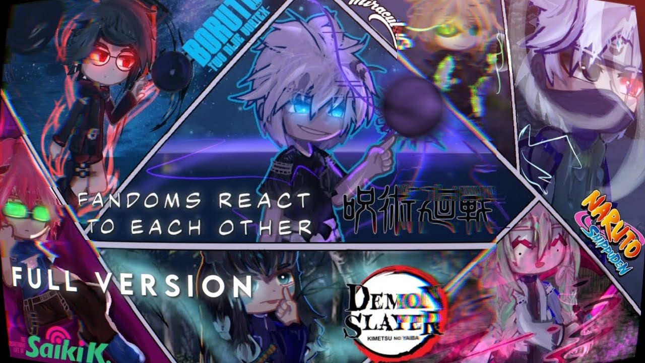 Fandoms react to each other ||gacha reaction||Gl2||FULL VERSION ||GCRV||Satborn
