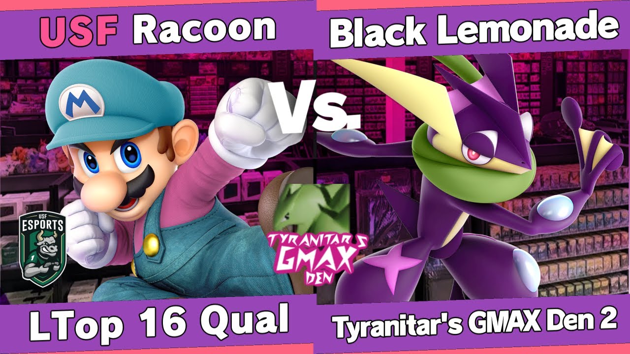 Tyranitar's GIGANTIMAX Den 2 - Racoon (Mario) vs Black Lemonade (Greninja) - Losers Top 16 Qualifier