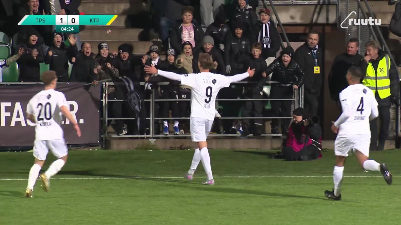 Kooste: TPS–KTP 3–0 | Veikkausliiga-karsinnan 1. osaottelu | 23.10.2025