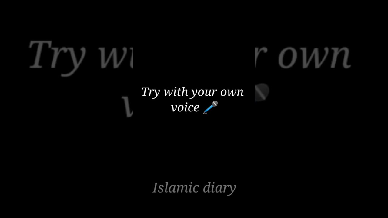Try with your own voice 🎤 with 🎧 