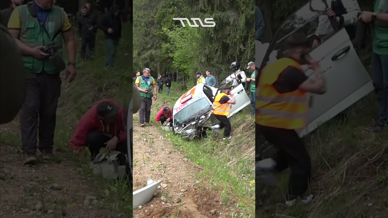 HUGE CRASH!!!  😱😱😱 Terlecki / Marczewski JUMP @ Rally Auk&scaron;taitija 2026 #rally #crash #tomyjusvideos