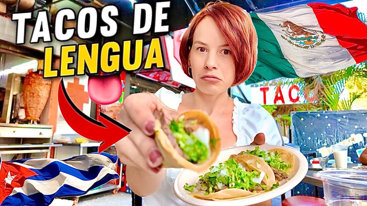 🇨🇺Comí 🌮Tacos de Lengua 👅Esto si fue raro🤯🇲🇽Guajira en la Ciudad 