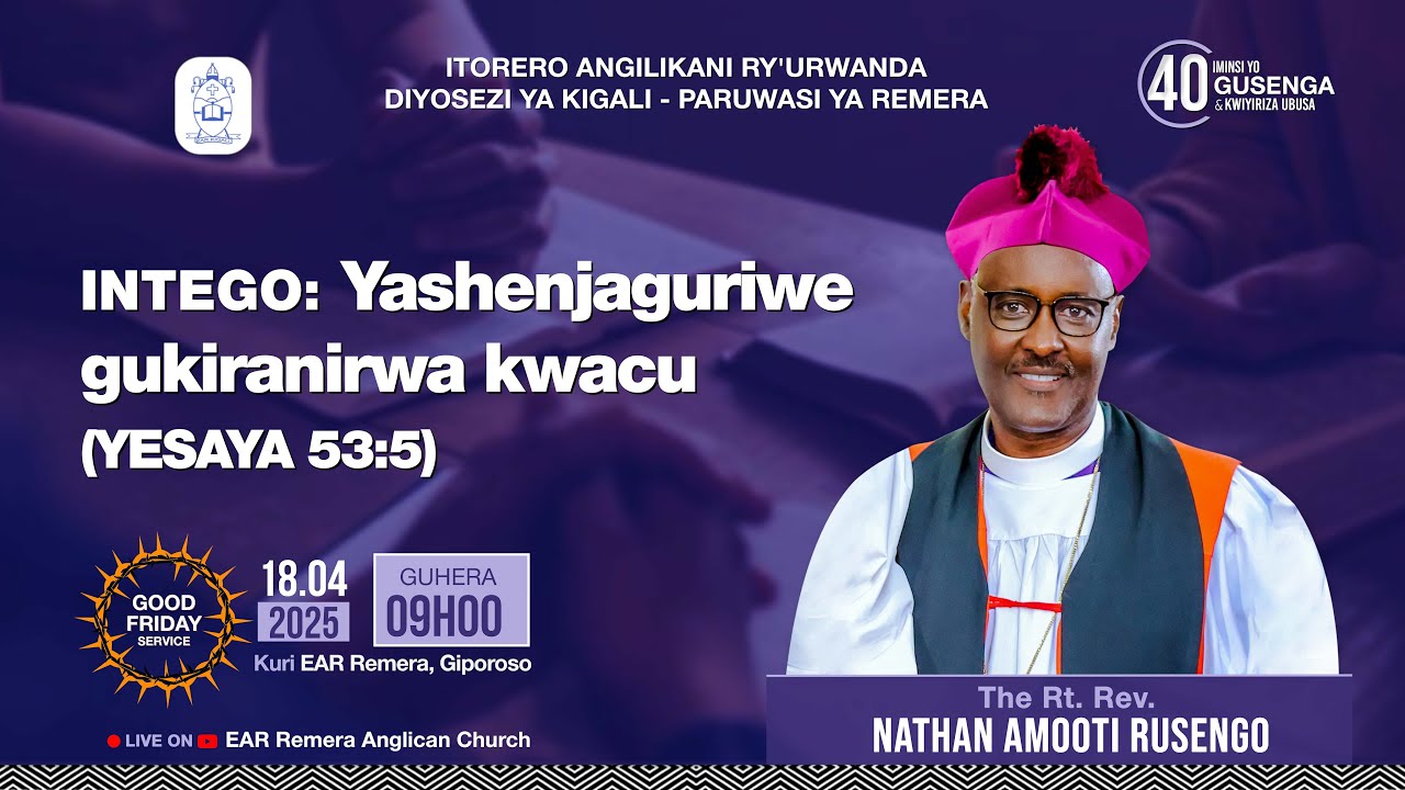 YASHENJAGURIWE GUKIRANIRWA KWACU BY Bishop Nathan Amooti RUSENGO.