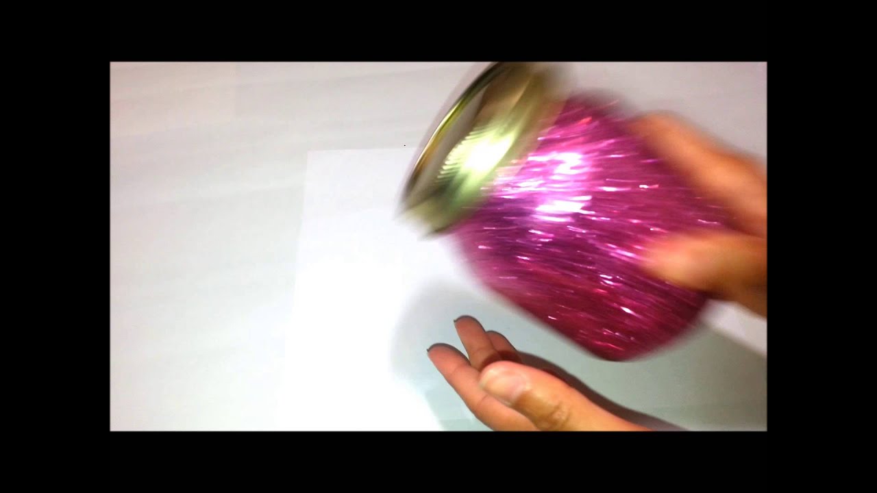 {DIY} Room Decor: Glitter Mason Jar Tutorial