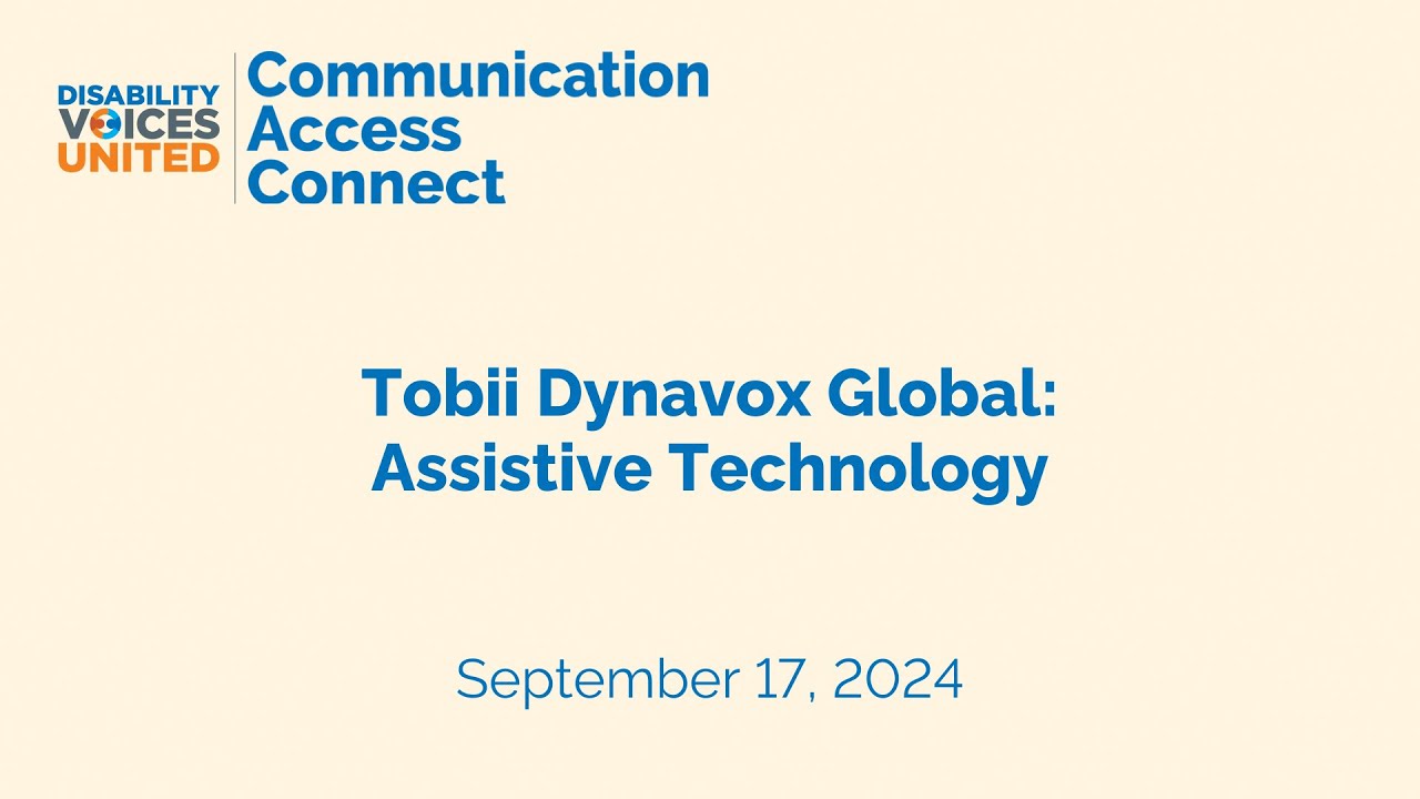 Tobii Dynavox Global: Assistive Technology