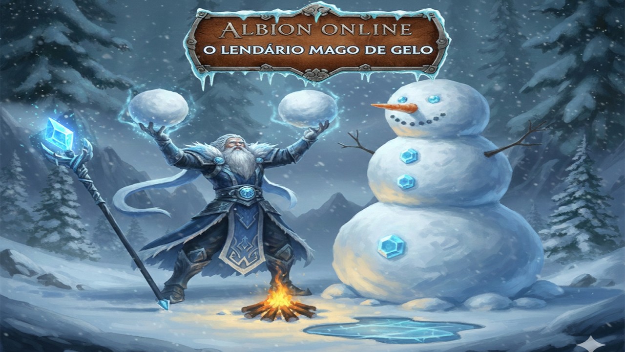 🛡️JOGANDO ALBION ONLINE NASCE O MAGO DE GELO LENDARIO