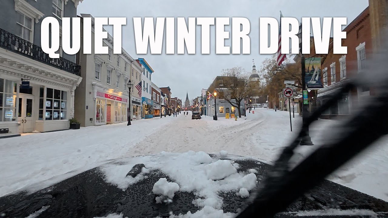 Snow Turns to Ice ❄️ Calm ASMR POV Jeep Drive Through a Winter Storm | No Talking • No Music