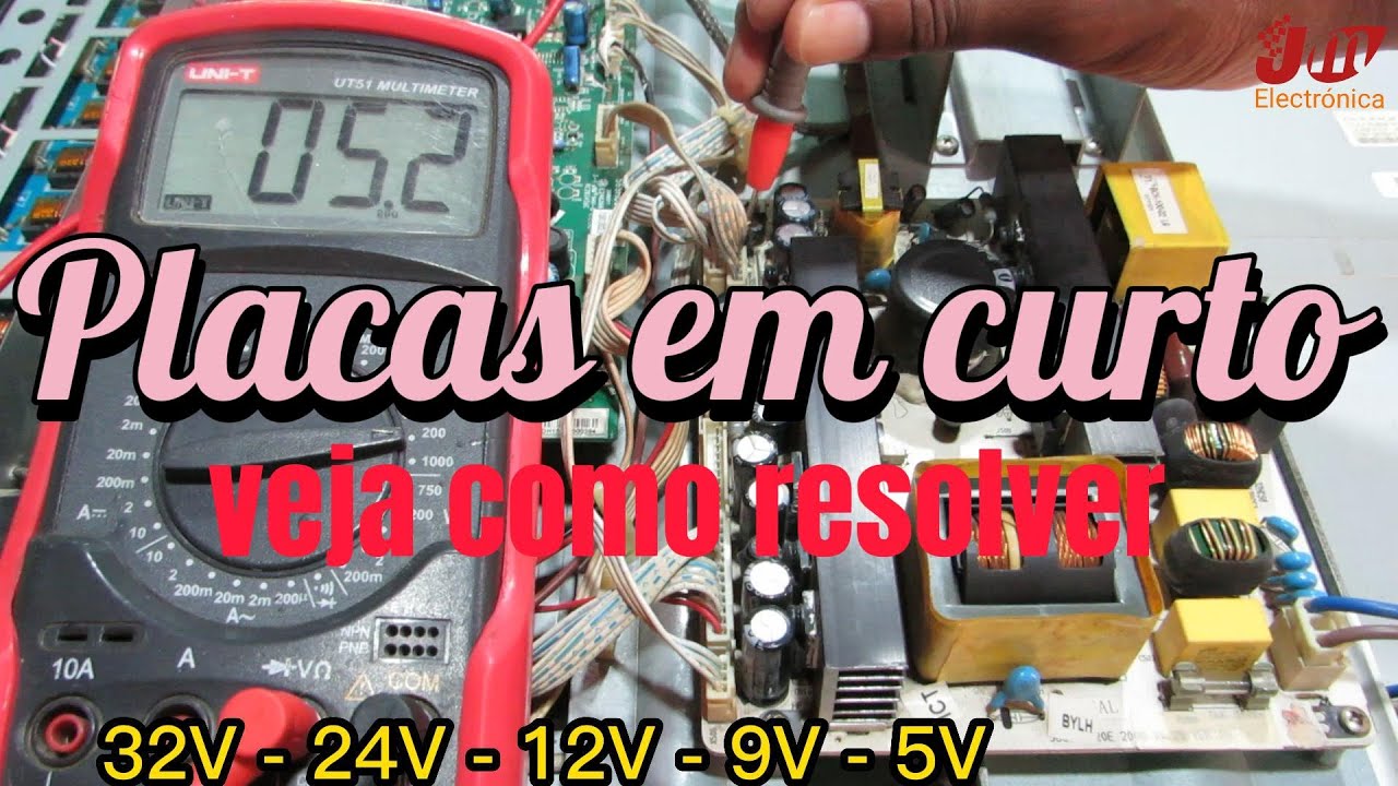 TV COM PLACAS EM CURTO. Resolvido