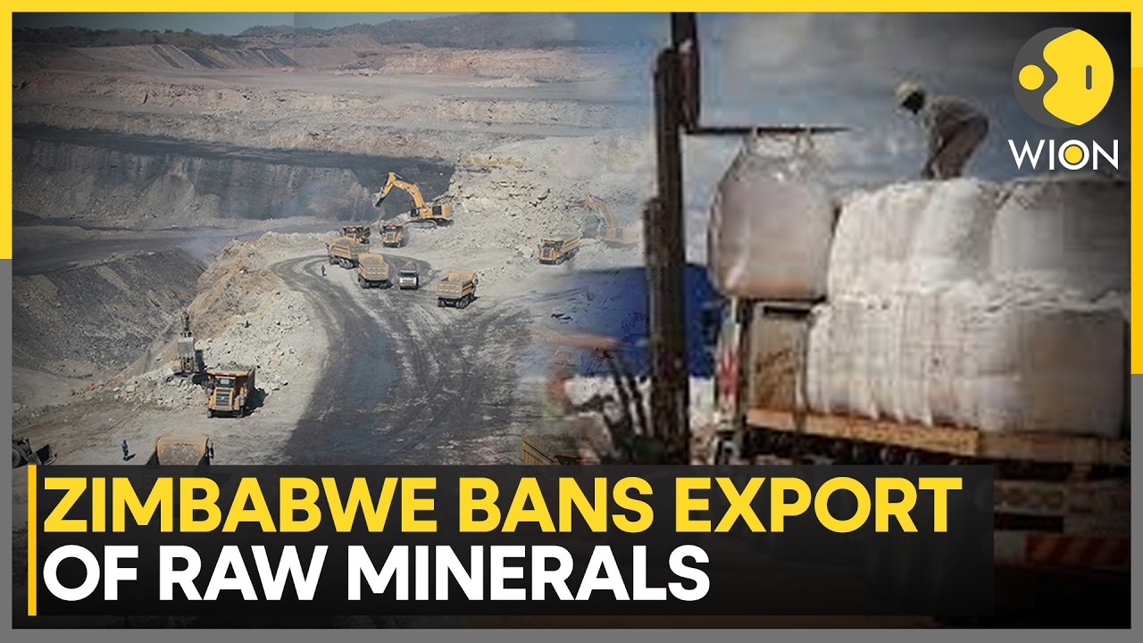 Zimbabwe Bans Export Of All Raw Minerals, Critical Minerals Export Frozen | WION News