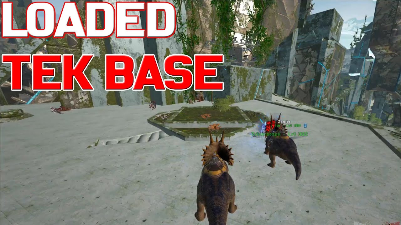 Набег на базу Pillar Tek (God Cryo Tames) — ARK Duo PVP