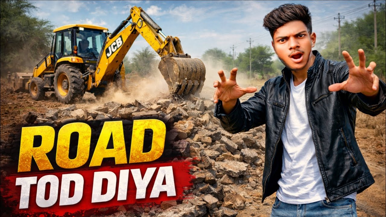 ROAD TOD DIYA😱😱