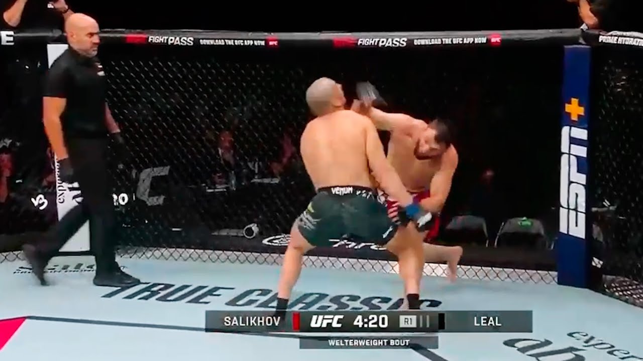 Muslim Salikhov Knockouts Carlos Leal 🔥 UFC Highlight KO - 3rd Straight Win for King of Kung Fu