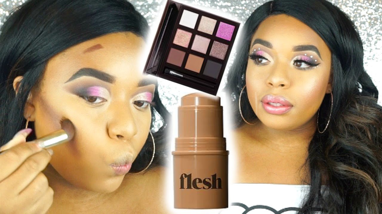 NEW MAKEUP BRAND???? | FLESH BEAUTY STICK FOUNDATION REVIEW + MORE