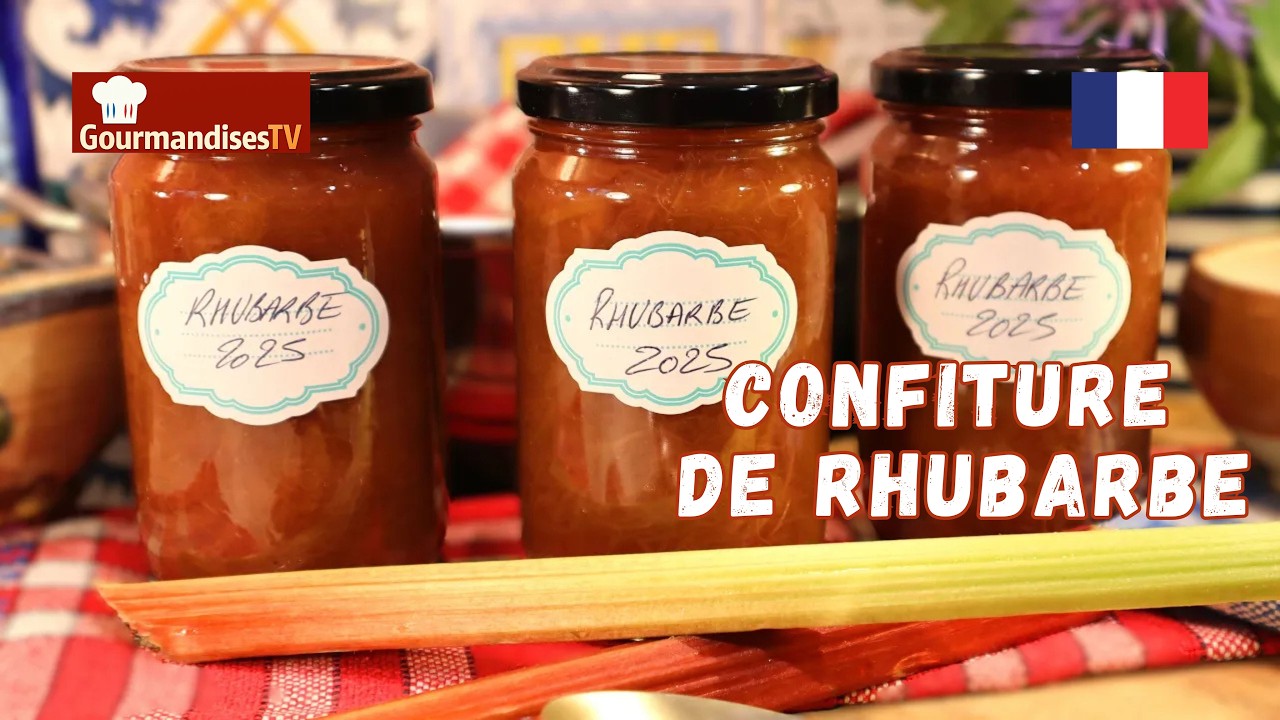 Ma CONFITURE DE RHUBARBE ALLÉGÉE en sucre - A s'en relever la nuit ! -Mère Mitraille Gourmandises TV