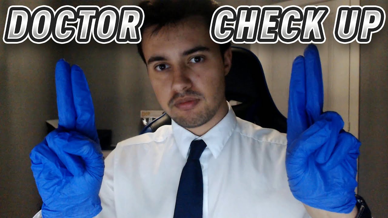 [ASMR] Doctor Check Up Roleplay (Eye exam, latex gloves, typing, writing, touch tests, soft spoken)