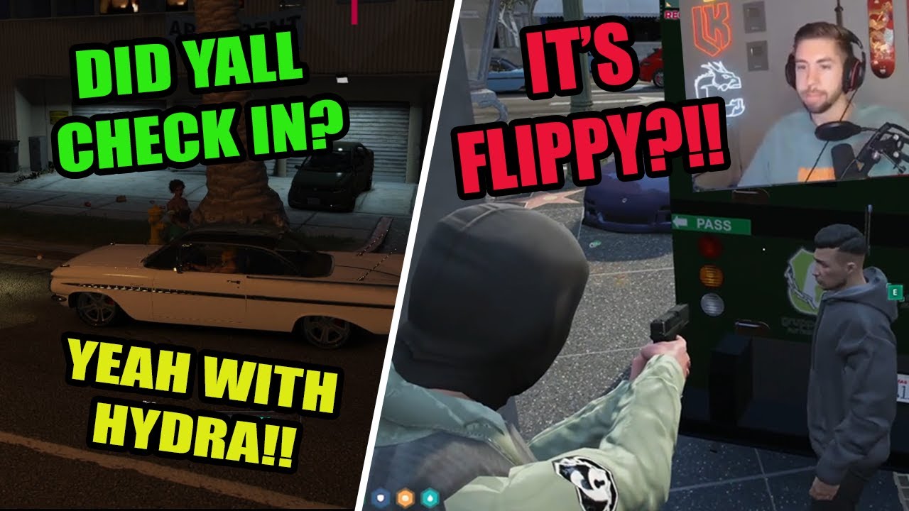 MR K ALMOST ROBS FLIPPY, VAGOS CHECKIN IN FOR PUSHING AT GSF - SILENT REACTING TO CLIPS #70