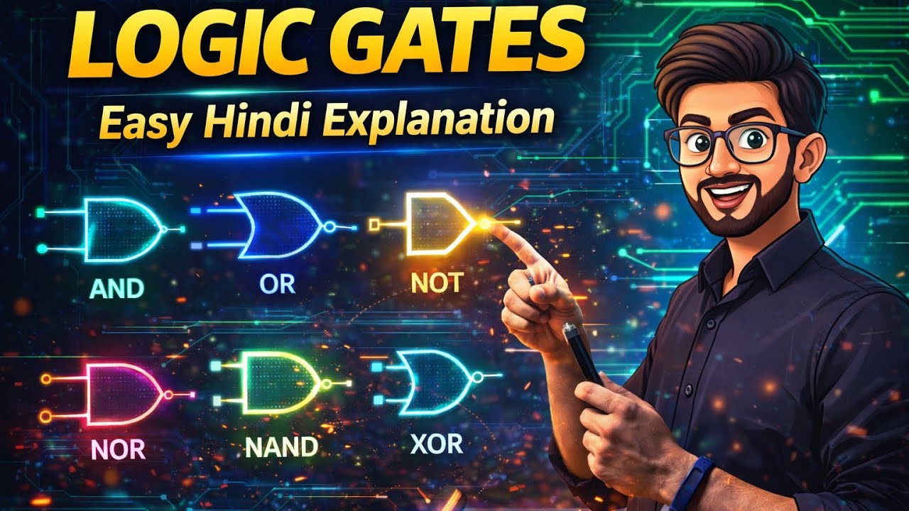 Logic Gates Explained in Hindi | AND OR NOT NAND NOR XOR | Digital Electronics