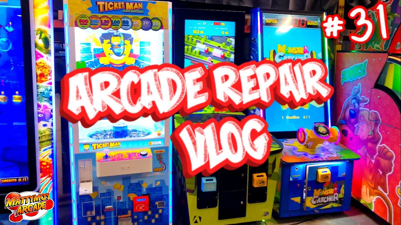 Arcade Repair Vlog #31: Crossy Road, Gold Fishin, Ticket Man, Monster Catcher