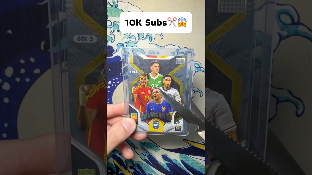 Omg!!! Cut Gold Card😱✂️🧨🔥🐐#panini #football #footballshorts #footballedits #fifa #mbappe #yamal