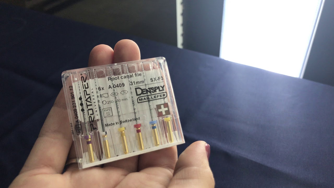 Распаковка машинных протейперов Protaper Universal