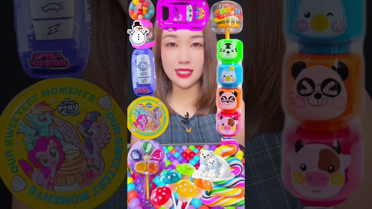 Sweet candy snack p564#mukbang #candy 