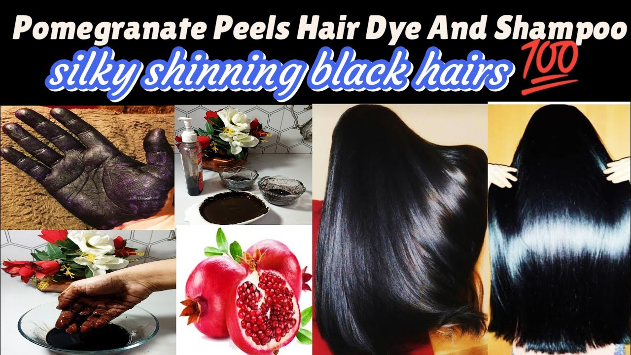 How to dye black hair naturally at home🤗 remedy by Billokadhaaba || anar k chilkay sy bal kaly😮 ||