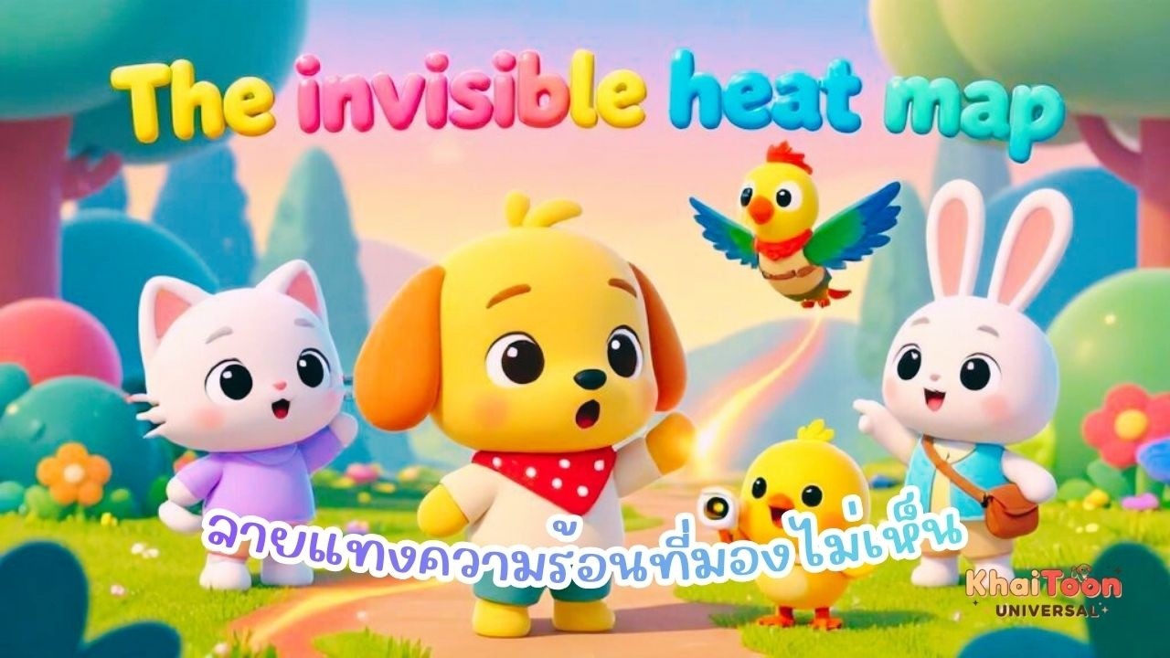 ลายแทงความร้อนที่มองไม่เห็น 🔥👣 | The Invisible Heat Map 🌈✨🐶 ไข่ตุ๋น หมาน้อยแสนซน 🐾