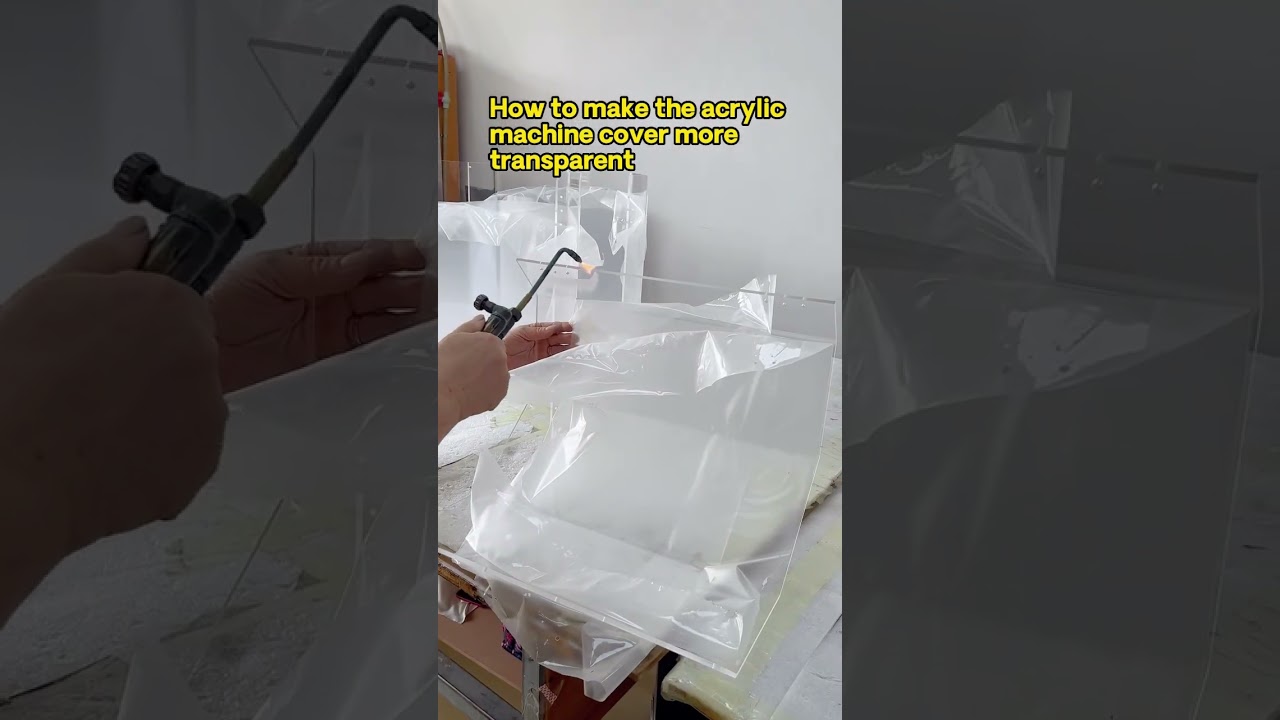 How to make the acrylic machine dust cover more transparent #acrylicproduct