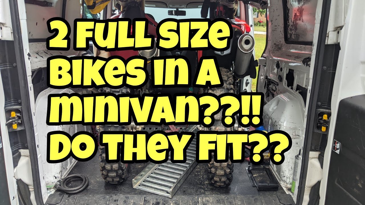 Two full size dirt bikes in a mini motovan, can it be done? Without compressing the forks? Ram PMC