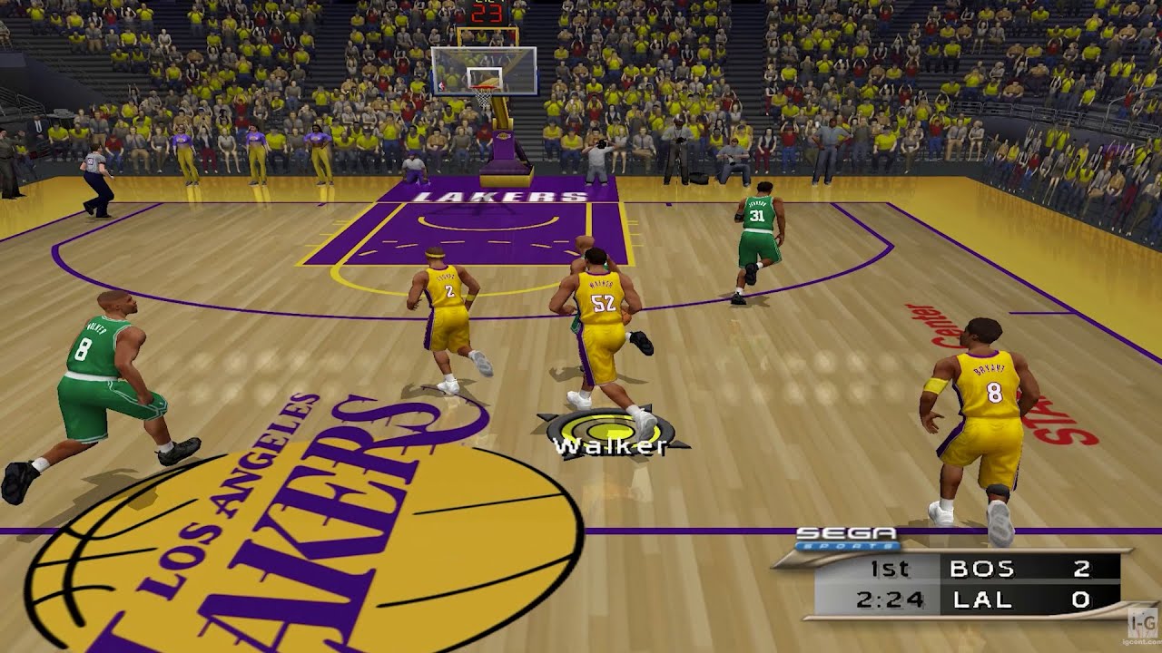 NBA 2K2 - LA Lakers vs Boston Celtics (4K60fps)