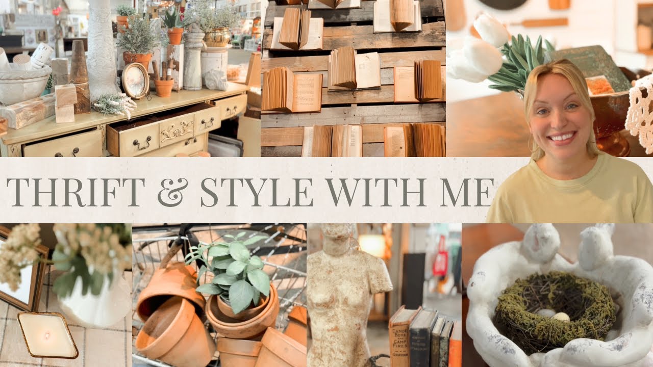 Thrift & Decorate With Me: A Vintage Haul and Styling!!