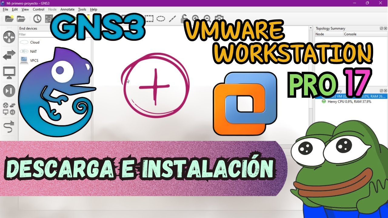 Descarga e Instalacion de GNS3 y VMware WorkStation PRO 17 | Guia paso a paso