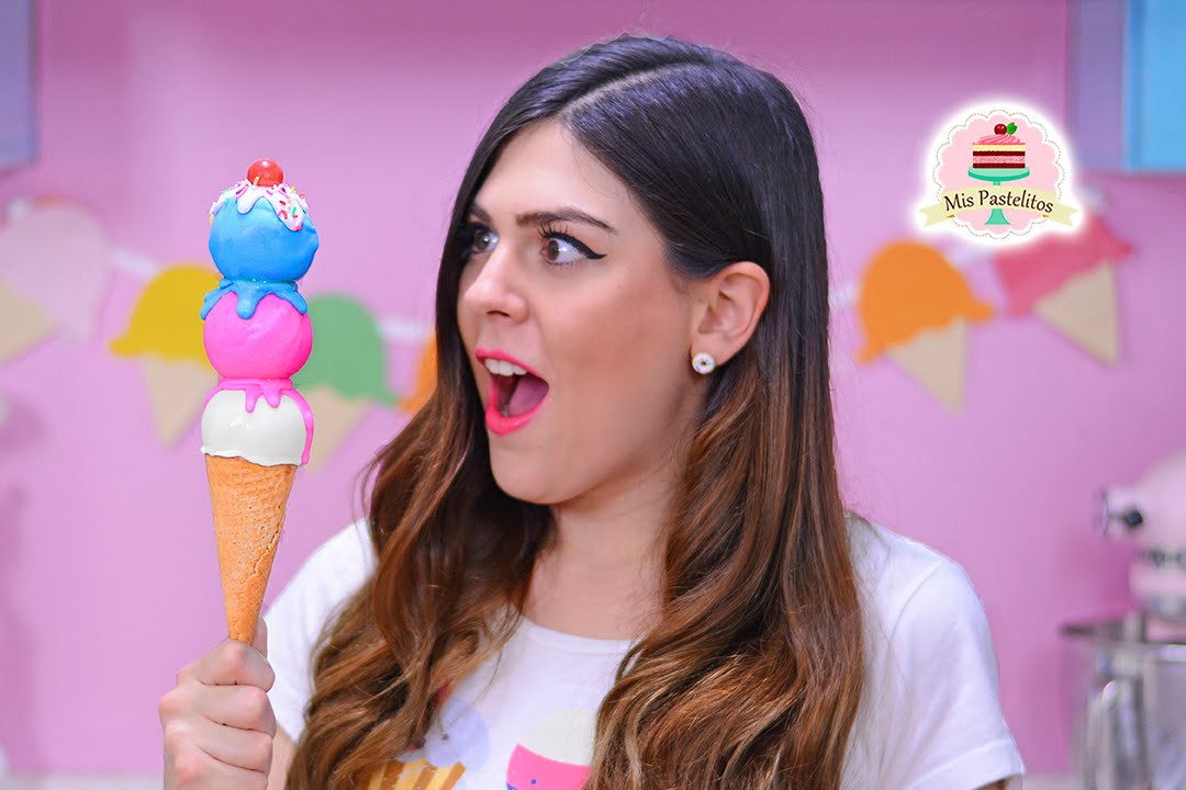 CAKE POP TRIPLE BOLA DE HELADO | MIS PASTELITOS