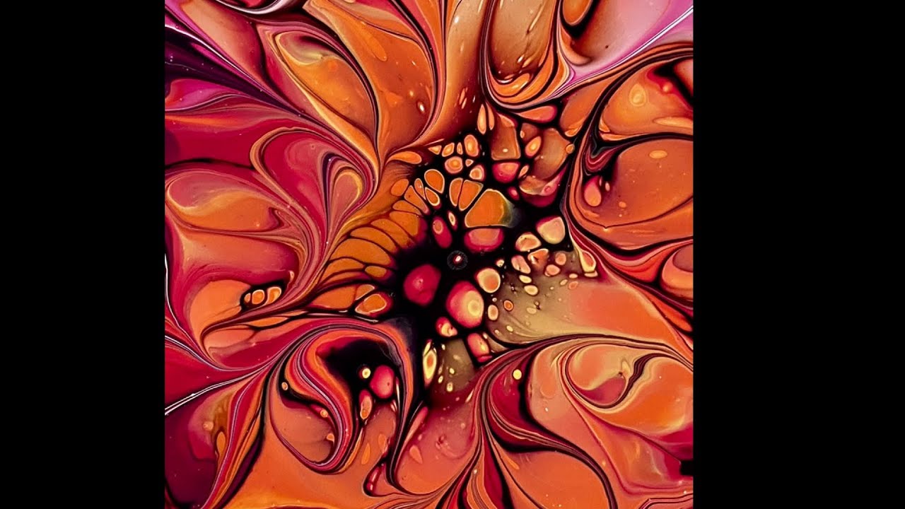 (1251) How to ~Modified Bloom Technique~Acrylic Paint Pouring~Fluid Art