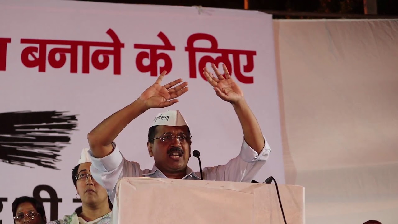Delhi CM Arvind Kejriwal at Lok Sabha Election Campaign rally in Patparganj