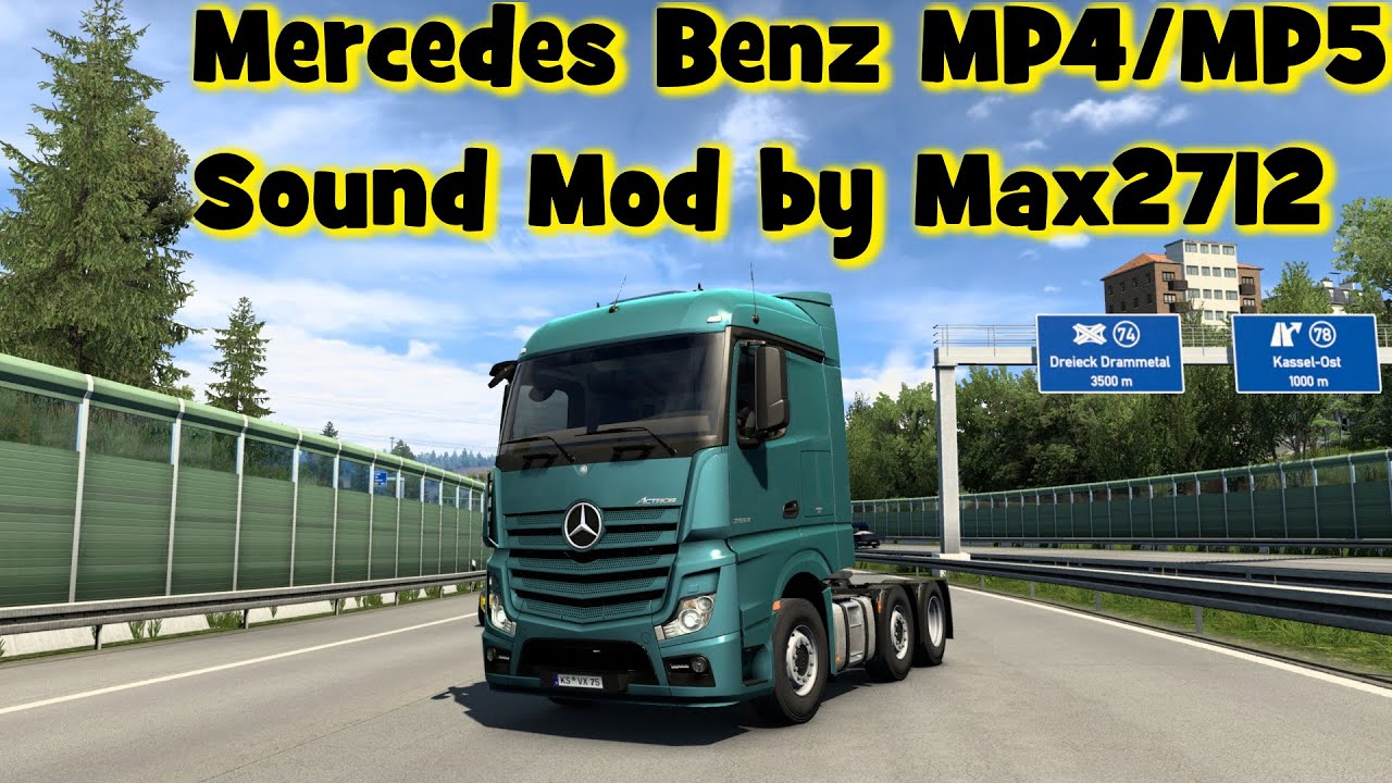 ETS2 1.40: MP4/MP5 Sound Mod by Max2712