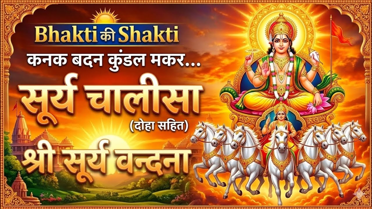 सूर्य चालीसा Surya Chalisa प्रातःसूर्य देव की चालीसा से मिलेगा सुख, स्वास्थ्य समृद्धि BhaktiकीShakti