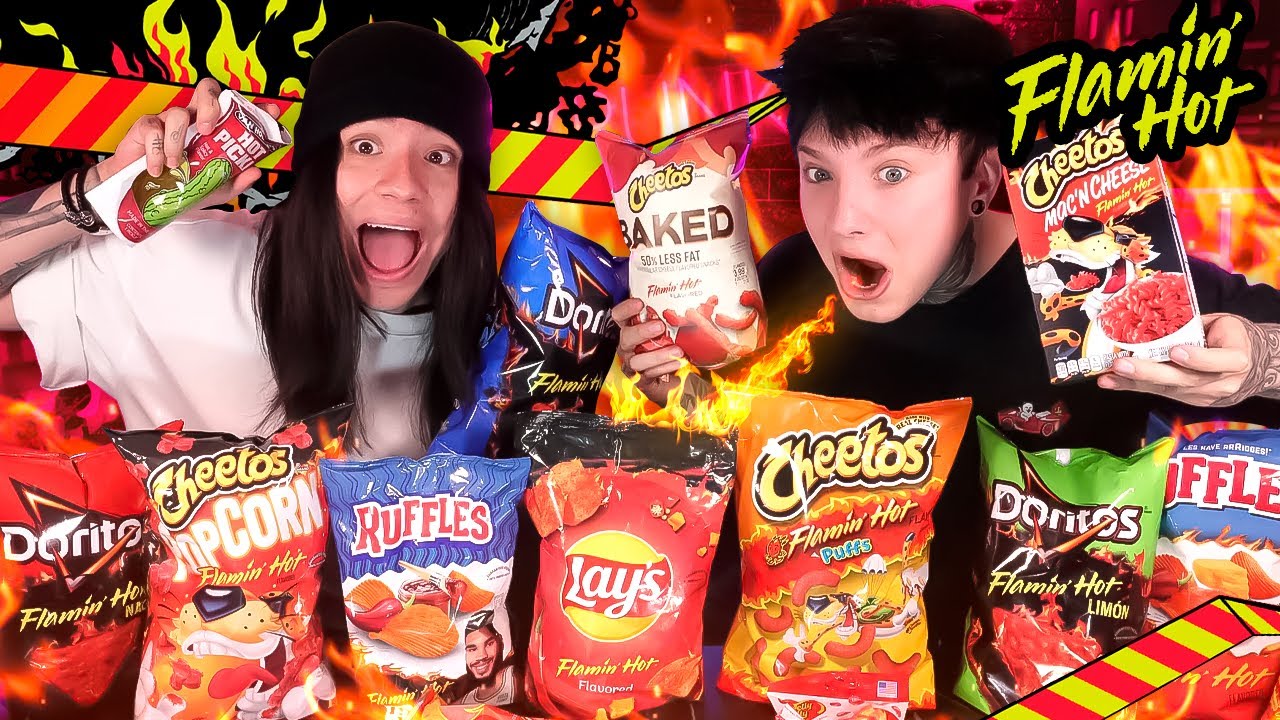 🔥¡PROBANDO TODOS LOS PRODUCTOS FLAMIN' HOT!🔥